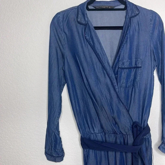 Zara | Pajama Style Jumpsuit | Sz S - Picture 7 of 10